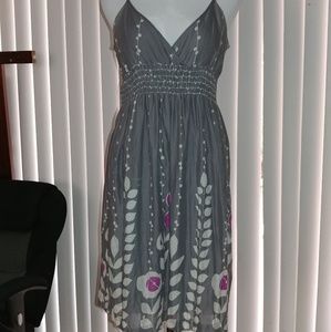 Pink Collection Grey Casual Mini Dress